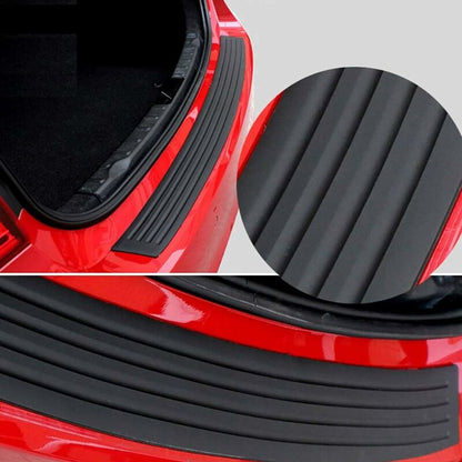 Rear Bumper Protector Guard Universal Black Rubber Anti-Scratch Trunk Door Entry Guards Accessory Trim Cover V1188-MS-227-0107