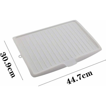Premium Dish Drainer Plastic Dish Drainer Mat Dish Drainer Dish Rack Sink Side Drainer Sloped Draining Tray V1188-MS-227-0109
