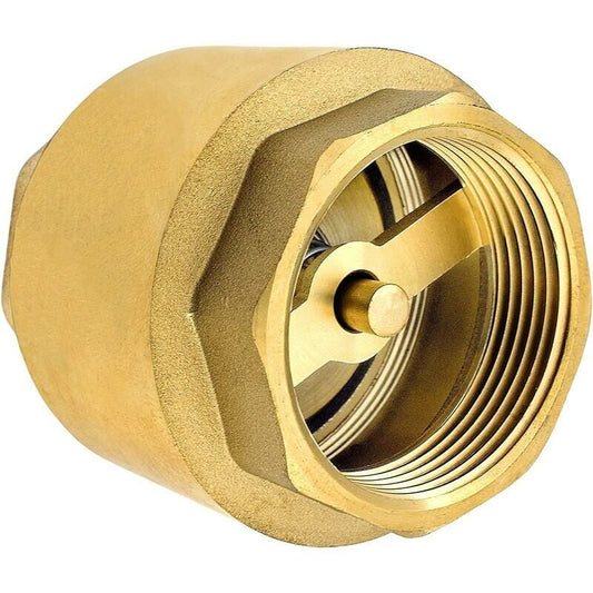 1 Inch Brass Check Valve High Quality Heavy Duty Rustproof Leakproof For Pump, Fountain, Washing Machine, V1188-MS-227-0110