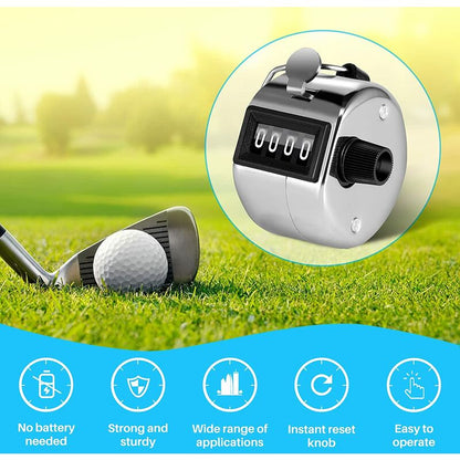 4 Digit Manual Counter Passage Counter For People Counter, Golf Sport, Trainer School V1188-MS-227-0112