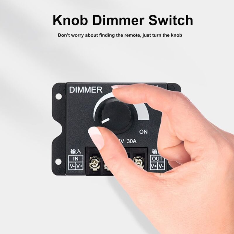 LED Dimmer Controller 12V 24V 30A Pwm Dimmer 360W For LED Strips Or LED Light V1188-MS-227-0125