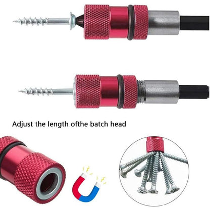 2 pcs Magnetic Bit Holder With Depth Stop 1/4 Inch Screwdriver Chuck Magnetic Drywall Socket Screwdriver Bits V1188-MS-227-0128