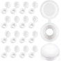 Plastic Hinged Screw Covers Fold Screw Covers Washer Flip Tops White V1188-MS-227-0132