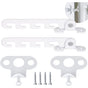 Ersandy Casement Window Restrictor 2 pcs Window Restrictor, Comes With 4 Screws, Window Lock Proof Window V1188-MS-227-0133