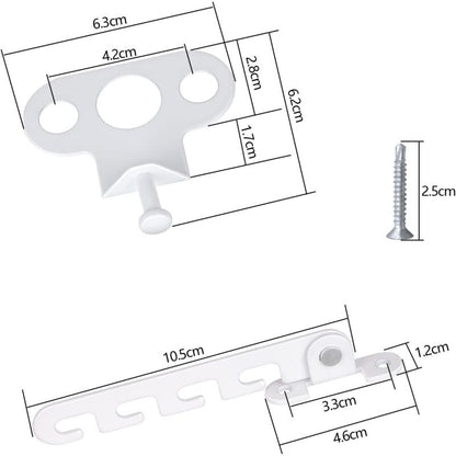 Ersandy Casement Window Restrictor 2 pcs Window Restrictor, Comes With 4 Screws, Window Lock Proof Window V1188-MS-227-0133