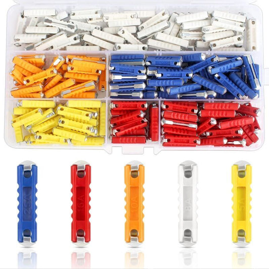 Torpedo Fuse, 200 pcs Car Torpedo Fuse For Classic Car Motorcycle, Car Torpedo Fuse With Storage Box And V1188-MS-227-0134