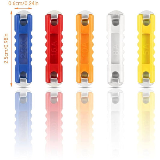 Torpedo Fuse, 200 pcs Car Torpedo Fuse For Classic Car Motorcycle, Car Torpedo Fuse With Storage Box And V1188-MS-227-0134