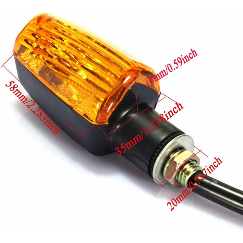 4 pcs Motorcycle Indicators Turn Signals 12V Waterproof Universal For Motorcycle Scooter Quad Cruiser Off ROad V1188-MS-227-0138