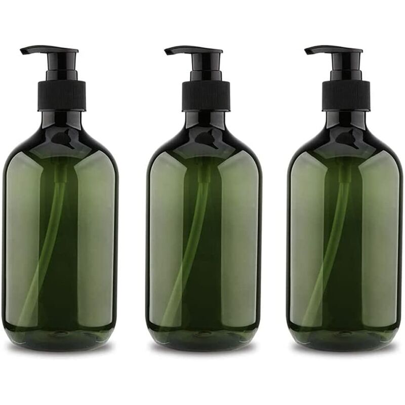 3 pcs 5Ooml Pump Bottles, Shampoo Bottle, Refillable Liquid Dispensers Dispenser Bottle, Empty Refillable Pump V1188-MS-227-0144