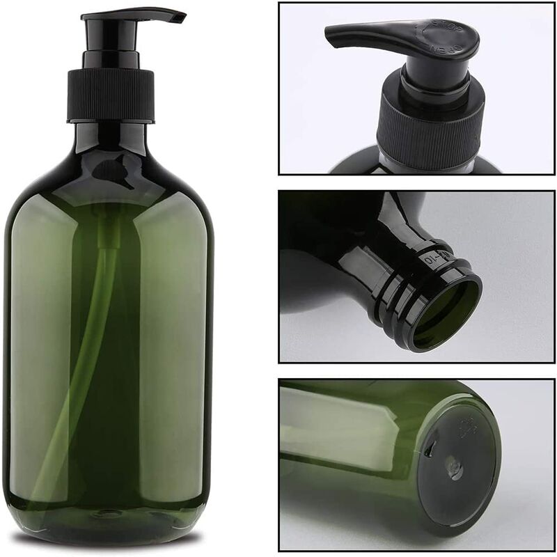 3 pcs 5Ooml Pump Bottles, Shampoo Bottle, Refillable Liquid Dispensers Dispenser Bottle, Empty Refillable Pump V1188-MS-227-0144