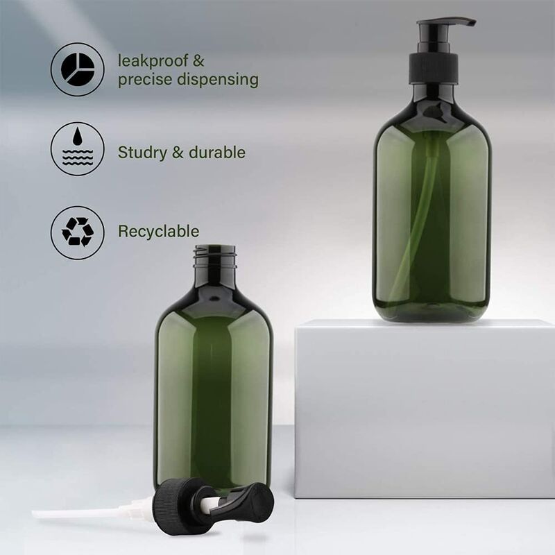 3 pcs 5Ooml Pump Bottles, Shampoo Bottle, Refillable Liquid Dispensers Dispenser Bottle, Empty Refillable Pump V1188-MS-227-0144