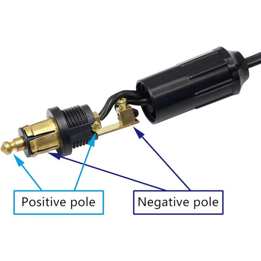 Din Hella Powerlet Plug For Cigarette Lighter 18Awg European Male Din Socket Cigarette Lighter Plug Adapter V1188-MS-227-0145