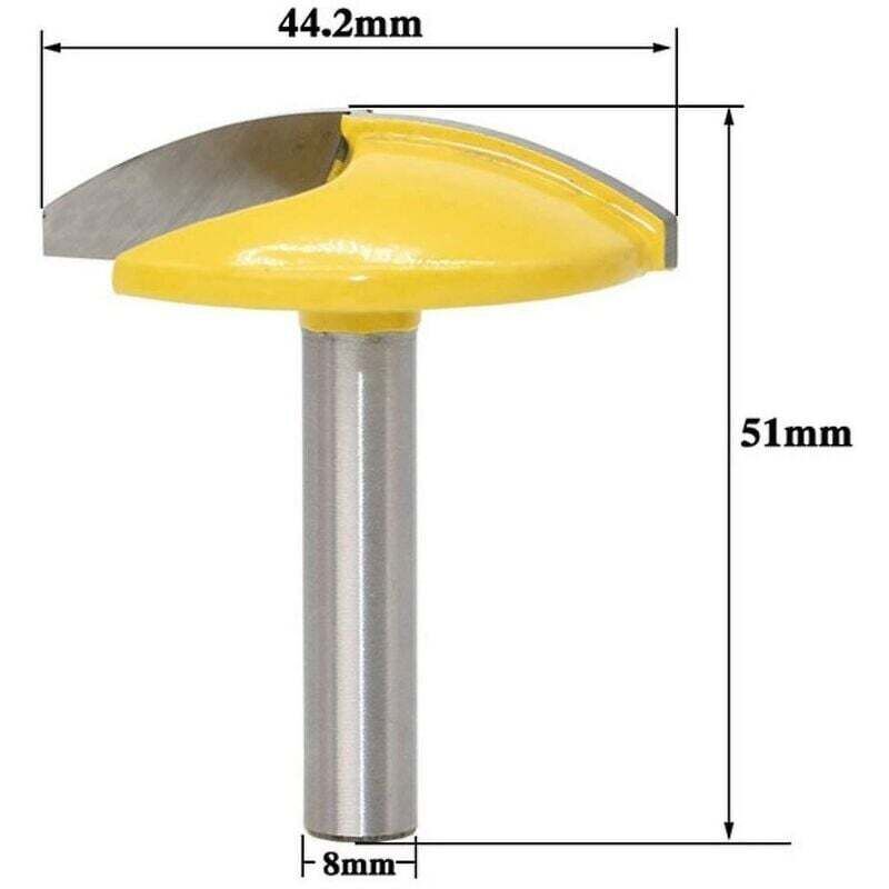 Curved And Horizontal ROuter Bit With 8Mm Shank Carbide Molding Cutter - Professional Wood Cutting V1188-MS-227-0153
