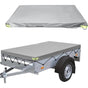 Flat Trailer Cover - 208 X 114 X 13 Cm - Dustproof - For 750 Kg Trailer - Grey V1188-MS-227-0154