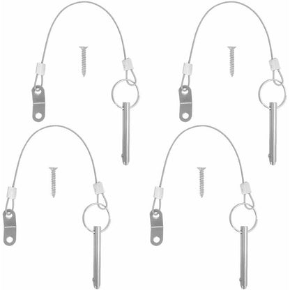 4 pcs Quick Release Pins, 6.3Mm Top Pin Diameter, 51Mm Total Length, 40Mm Effective Length With 316 Stainless V1188-MS-227-0157