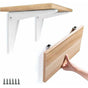 2 pcs Folding Wall Bracket, Shelf Brackets Metal Folding Shelf Brackets Garage Support Folding Bracket Diy V1188-MS-227-0161