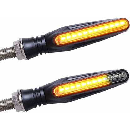 2 pcs Universal Motorcycle LED Turn Signal Light Motorcycle Turn Signals DAytime Running Light Motorcycle V1188-MS-227-0167