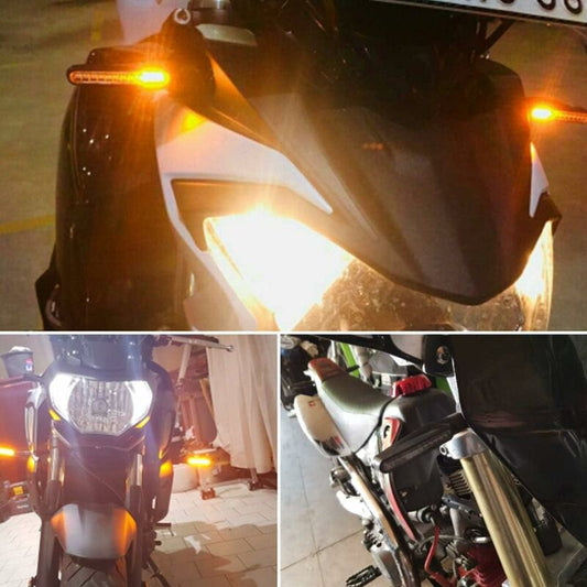 2 pcs Universal Motorcycle LED Turn Signal Light Motorcycle Turn Signals DAytime Running Light Motorcycle V1188-MS-227-0167
