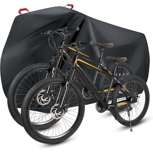 Waterproof Bike Cover Outdoor Protective Cover For 1 Or 2 Bikes 210D Nylon Bicycle Rain Cover With Lock Holes V1188-MS-227-0168