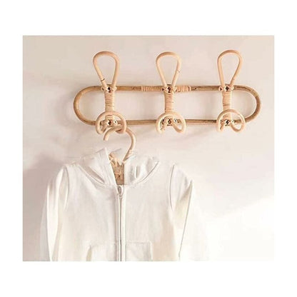 Rattan Wall Hooks Wall Coat Rack Wall Hook For Kids Clothes Hats And Clothing V1188-MS-227-0169
