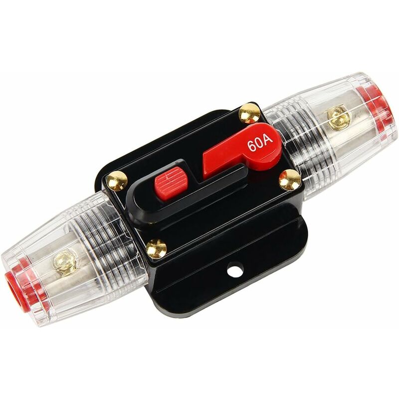 Car Circuit Breaker 12V - 24V Dc Car Protection With Manual Reset Switch Fuse 60A V1188-MS-227-0170