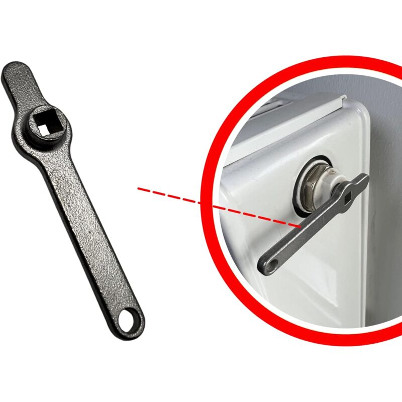 Bleeder Wrench Heater Key Square Key Radiator Bleeder Handle Radiator Vent Absolute New Premium Stainless V1188-MS-227-0176