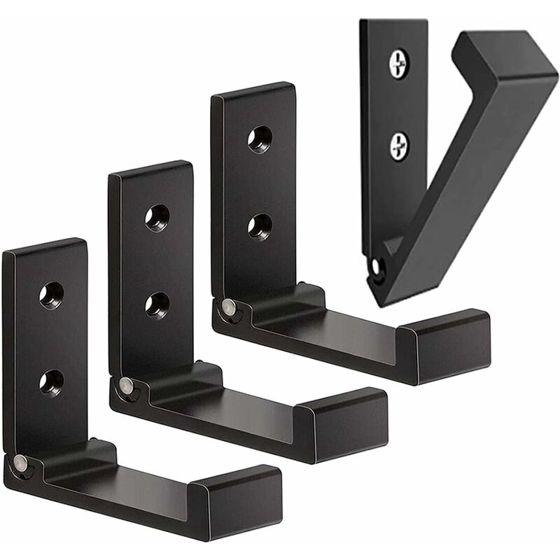 4 Pack Foldable Wall Hooks - Invisible Coat Hooks, Aluminum Wall Hook, Aluminum Alloy Wall Hanging Hook 90 V1188-MS-227-0180