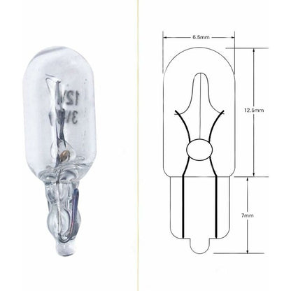 10 pcs T6.5 Car DAshboard Light 3W Indicator Light 12V Side Lights Car Accessories V1188-MS-227-0182