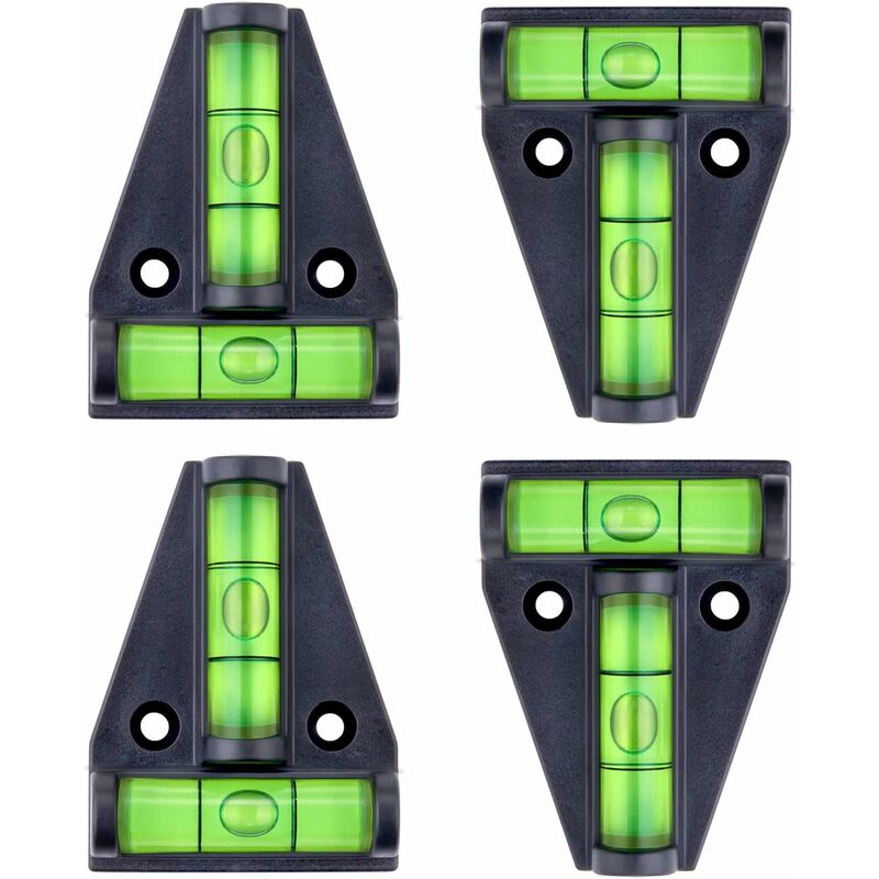Spirit Level, Small T-Shaped Magnetic Spirit Level With 2 Leveling Bubbles. 4 pcs Set, Rv Accessories, V1188-MS-227-0185