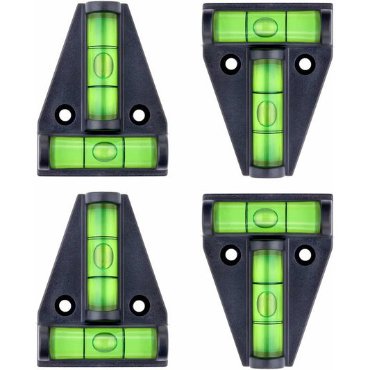 Spirit Level, Small T-Shaped Magnetic Spirit Level With 2 Leveling Bubbles. 4 pcs Set, Rv Accessories, V1188-MS-227-0185