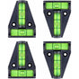 Spirit Level, Small T-Shaped Magnetic Spirit Level With 2 Leveling Bubbles. 4 pcs Set, Rv Accessories, V1188-MS-227-0185