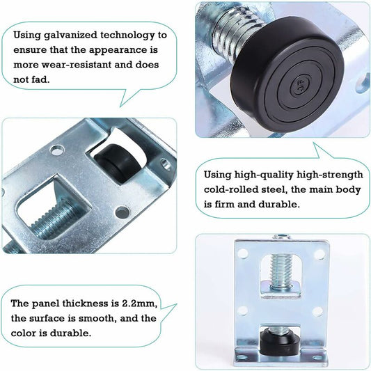 Adjustable Furniture Leveling Feet Galvanized Iron M10 Levelers For Furniture, Tables, Cabinets, Workbenches V1188-MS-227-0190