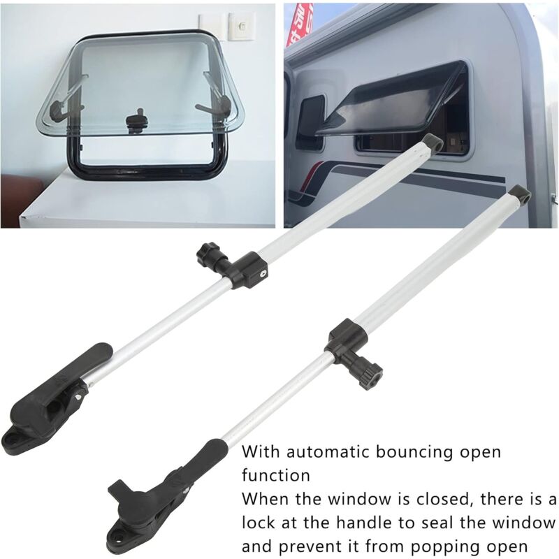 Caravan Window DAmper, Aluminum Alloy 310-435Mm 1 Pair Motorhome Window Support ROds For Camper Trailers V1188-MS-227-0193