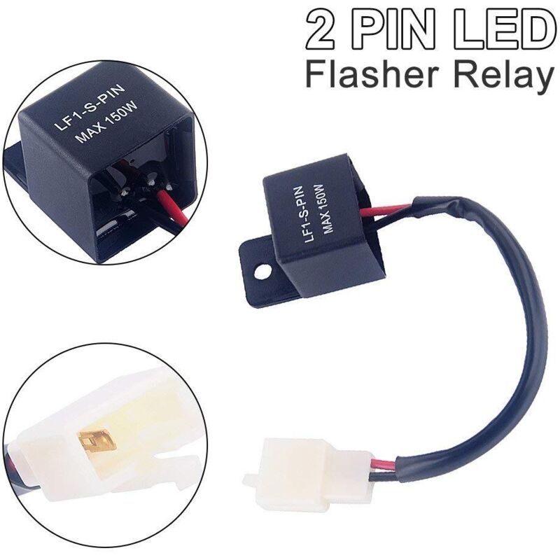 2 Pin 12V LED Flasher Relay For Car And Motorcycle V1188-MS-227-0194
