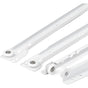 Drawer Slides 400Mm - Pack Of 2 (1 Pair) White Drawer Slide Rails, Partial Extension Slide System - Easy V1188-MS-227-0195
