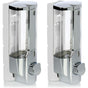 2X Wall Mount Soap Dispenser - Wall Mounted Soap Dispenser, Refillable - Soap Dispenser For Shower Gel And V1188-MS-227-0208