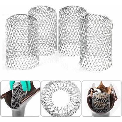 4 Flexible Aluminum Gutter Filters Diameter 8Cm Mesh Grille Stop Leaf Toad Strainer Leaf Guard Gutter Cover V1188-MS-227-0213