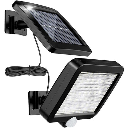 2 Pack 56 LED Solar Lights Outdoor Motion Sensor Ip65 Waterproof 120 Degree Lighting Angle With 5M Cable V1188-MS-227-0215