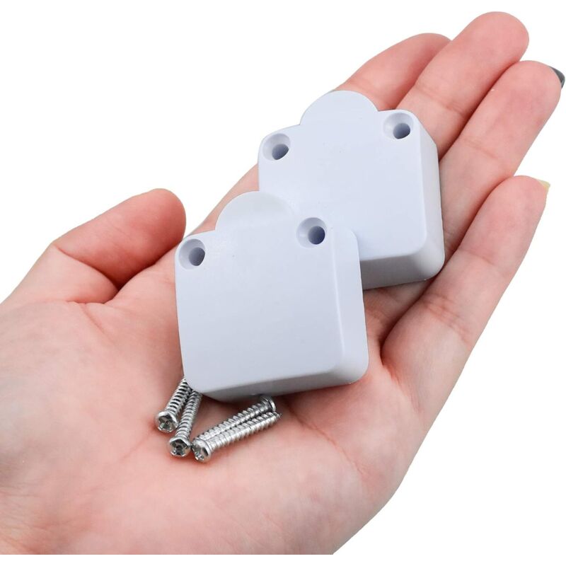 2 Piece Door Cabinet Switch Automatic Light Switch For Closets, White V1188-MS-227-0217
