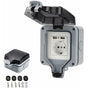 Ip66 Waterproof Socket With Usb Connections Outdoor Electrical Outlet With Cover Wall Socket Box For Garden V1188-MS-227-0223