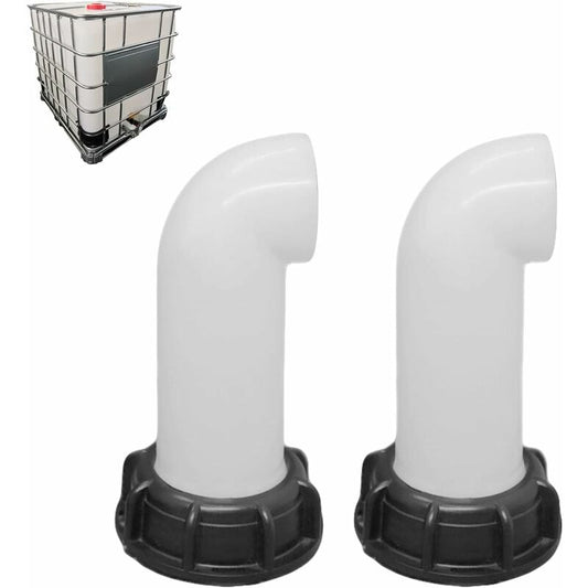 2 pcs Water Tank Nozzle Valve, Water Tank Valve, Ibc Water Tank Adapter 60Mm, For Dead Ibc Tank (White) V1188-MS-227-0227