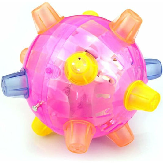 LED Dog Jumping Ball, Jump Activated, Rubber Light Up Ball, Non-Toxic Flashing Jumping Balls, Non-Toxic Pet V1188-MS-227-0228