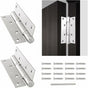 Automatic Door Closer With Stop Device, Adjustable Spring Hinge Door Closer, Buffer Close For Commercial And V1188-MS-227-0239