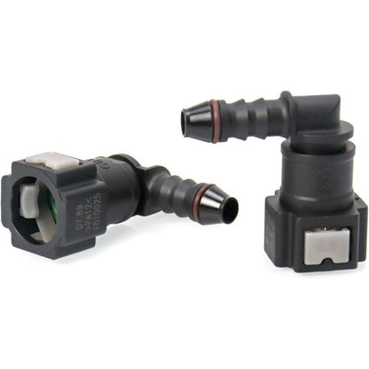 2 pcs Car Fuel Line Connector, Fuel Line Connector, 90 Degree Quick Connector, Plastic 7.89Mm Id6 Connector V1188-MS-227-0241