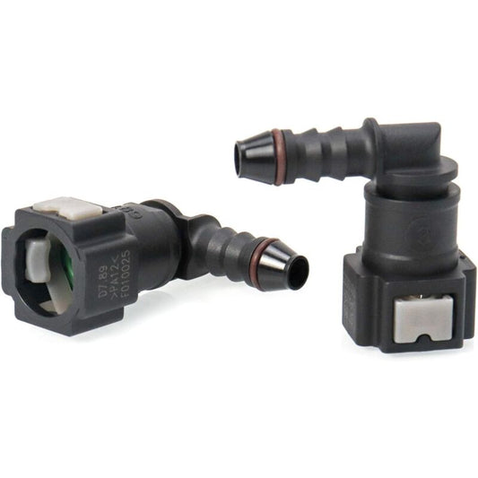 2 pcs Car Fuel Line Connector, Fuel Line Connector, 90 Degree Quick Connector, Plastic 7.89Mm Id6 Connector V1188-MS-227-0241