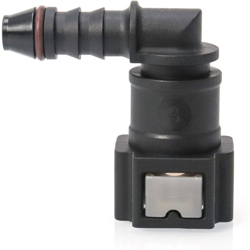 2 pcs Car Fuel Line Connector, Fuel Line Connector, 90 Degree Quick Connector, Plastic 7.89Mm Id6 Connector V1188-MS-227-0241