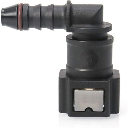 2 pcs Car Fuel Line Connector, Fuel Line Connector, 90 Degree Quick Connector, Plastic 7.89Mm Id6 Connector V1188-MS-227-0241