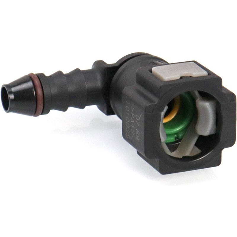 2 pcs Car Fuel Line Connector, Fuel Line Connector, 90 Degree Quick Connector, Plastic 7.89Mm Id6 Connector V1188-MS-227-0241