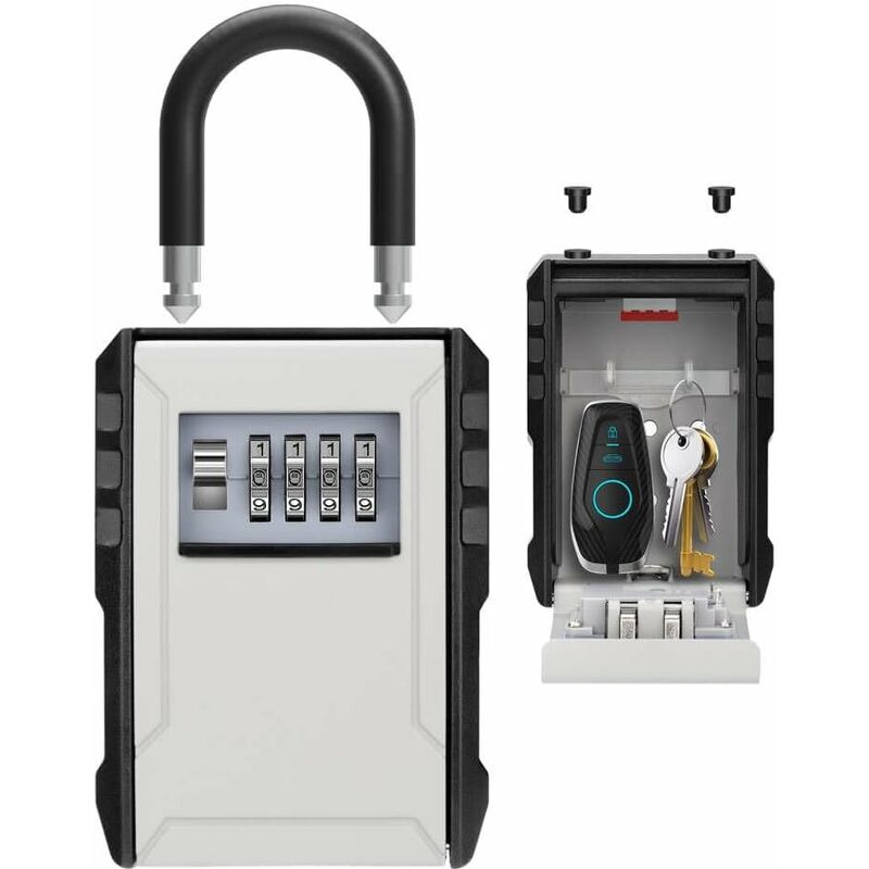 Waterproof Outdoor Security Key Box Key Box With Hook Large Key Box For Keys, Cards Home Schools Offices V1188-MS-227-0243
