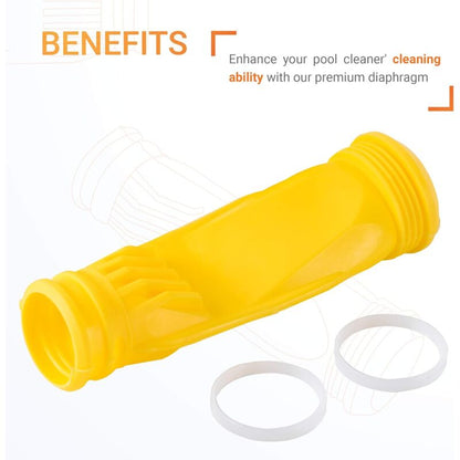 Premium W69698 Long Life Diaphragm For Pool Cleaner - Replacement For Zodiac Baracuda G3, G4 Alpha 2 3 - V1188-MS-227-0248